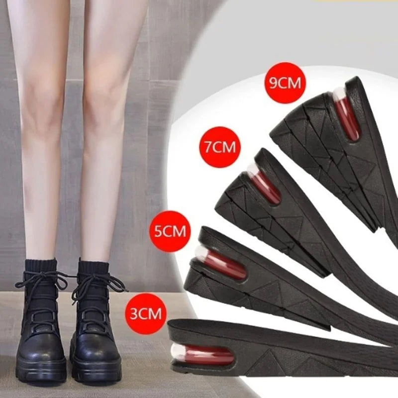 4 Layer Height Increase Insoles β Adjustable 3 cm to 9 cm | Soft, Comfortable & Shock-Absorbing | Elevator Shoe Inserts for Men & Women